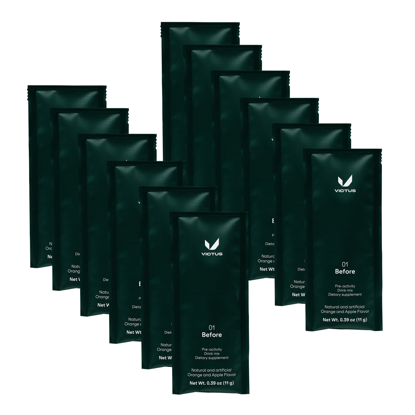 Victus Drink Mix Before (01) / Pack of 12 / Orange and Apple