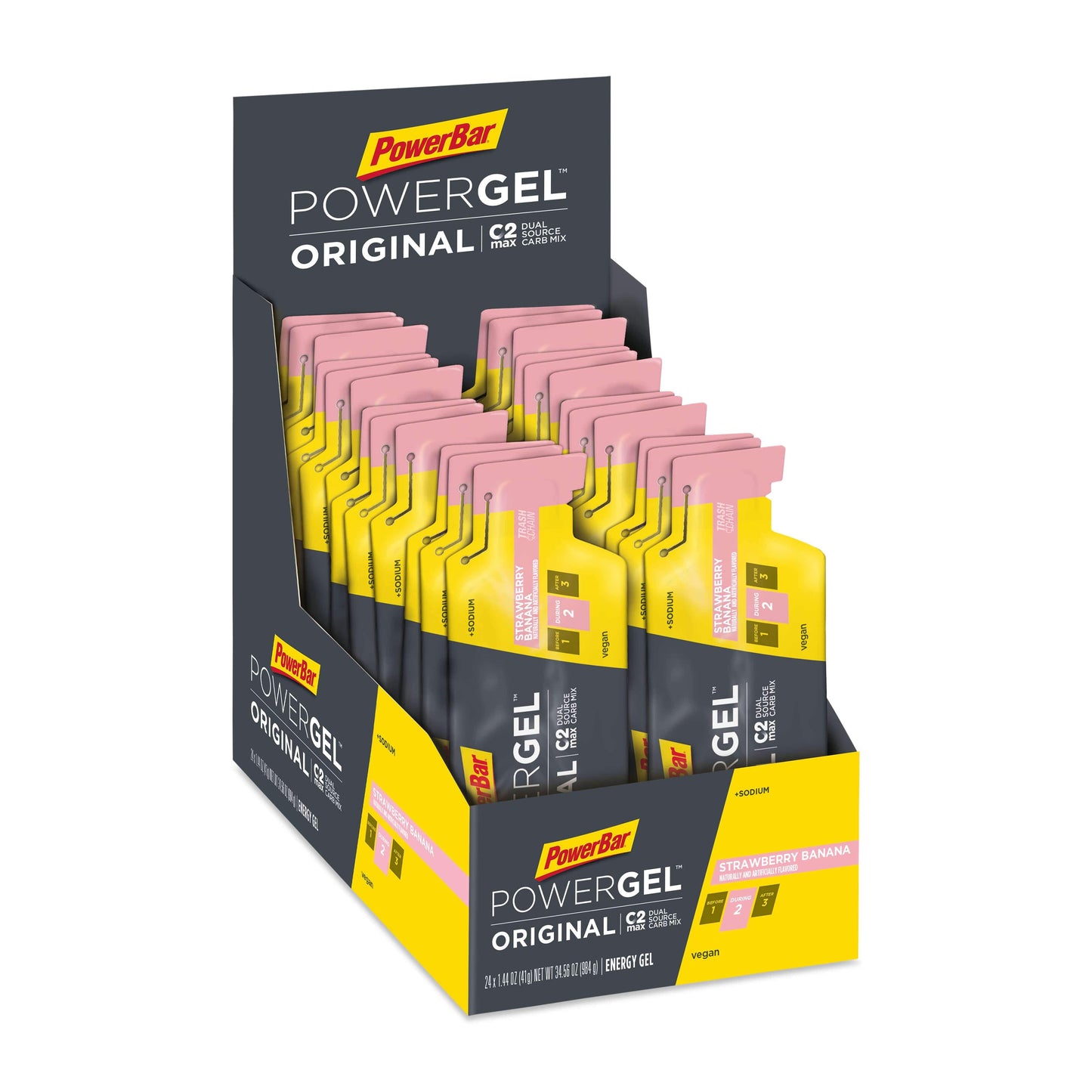Powerbar Powergel Original / Strawberry Banana / Box of 24