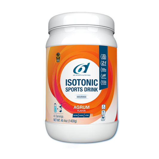 6d Sports Nutrition Isotonic Drink Mix / 1.4kg Jar / Agrum (Citrus)