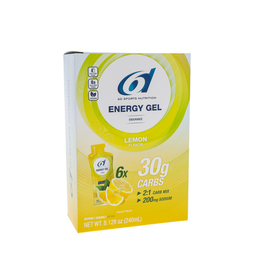 6d Sports Nutrition Energy Gel / Box of 6 / Lemon