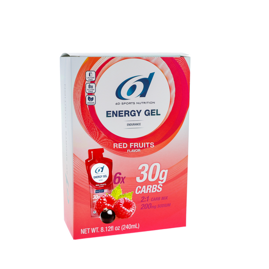 6d Sports Nutrition Energy Gel / Box of 6 / Red Fruit