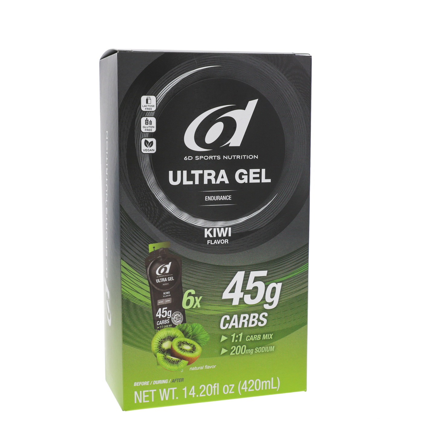 6d Sports Nutrition Ultra Gel / Box of 6 / Kiwi
