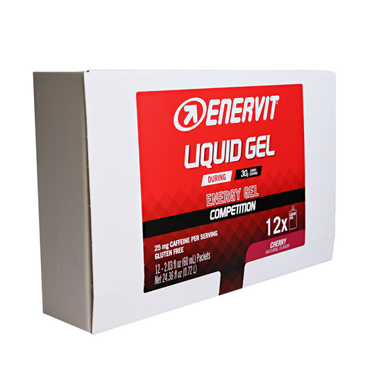 Enervit Liquid Gel / Black Cherry (with Caffeine) / Box of 12