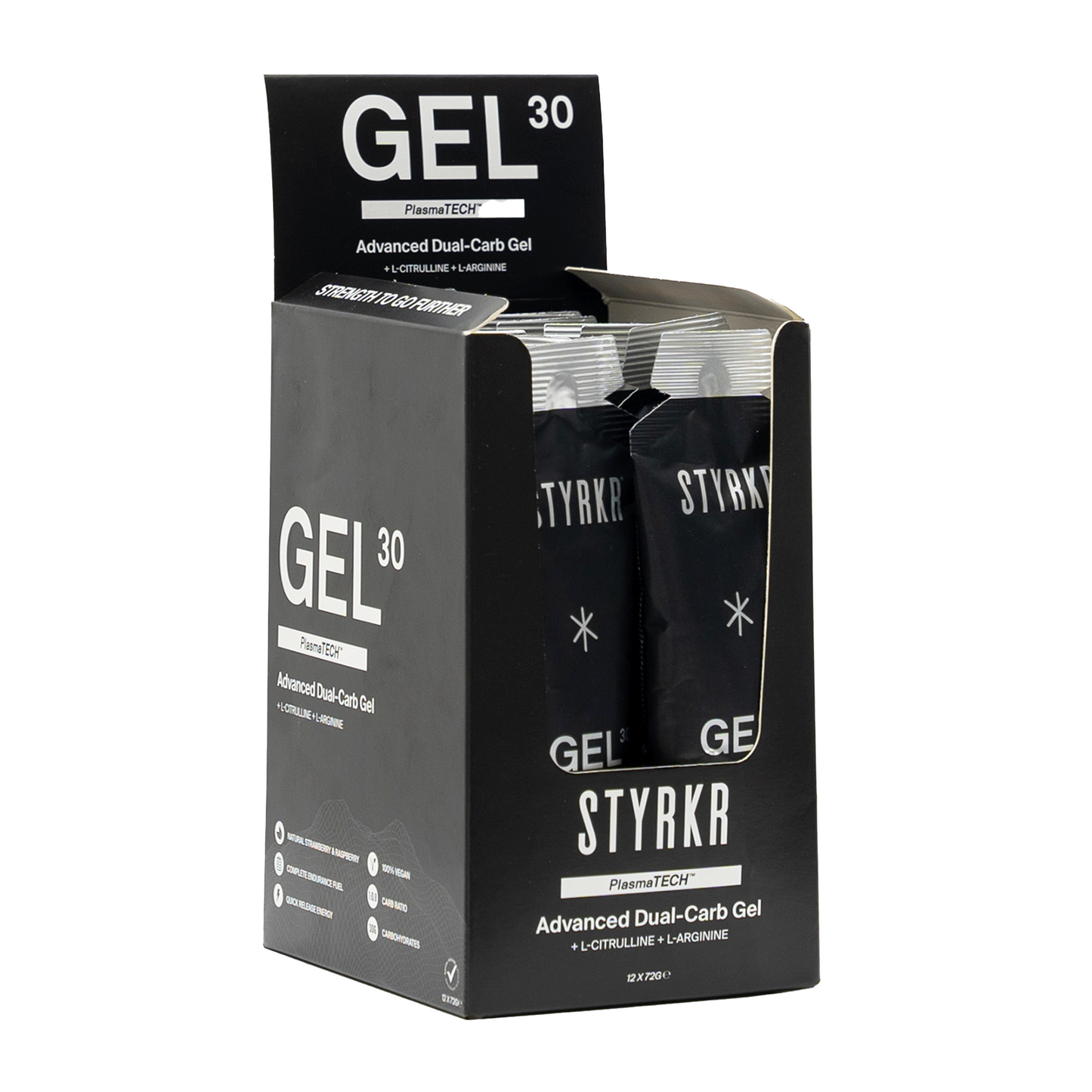 Styrkr Gel30 / Box of 12 / Unflavored