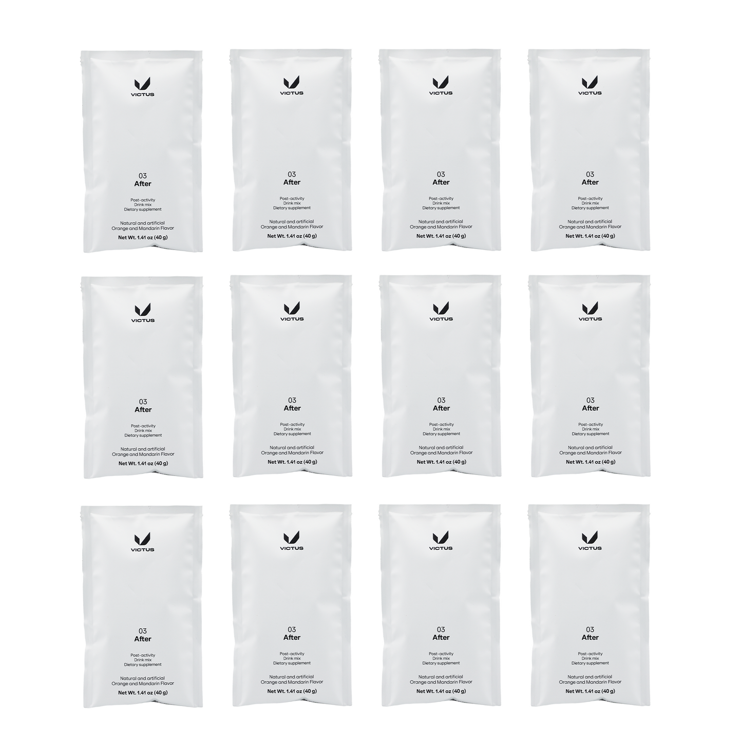 Victus Drink Mix After (03) / Pack of 12 / Orange and Mandarin