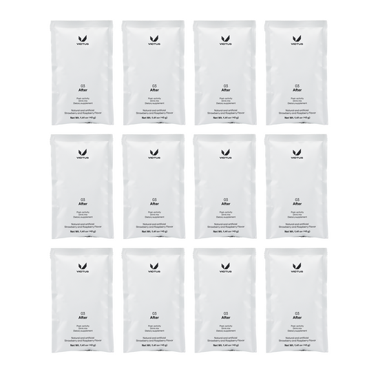 Victus Drink Mix After (03) / Pack of 12 / Strawberry and Raspberry