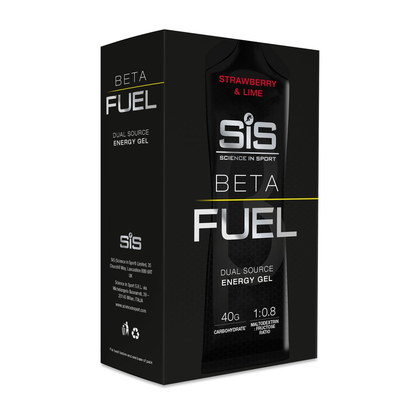 SiS Beta Fuel Gel / Strawberry and Lime / 6 Pack