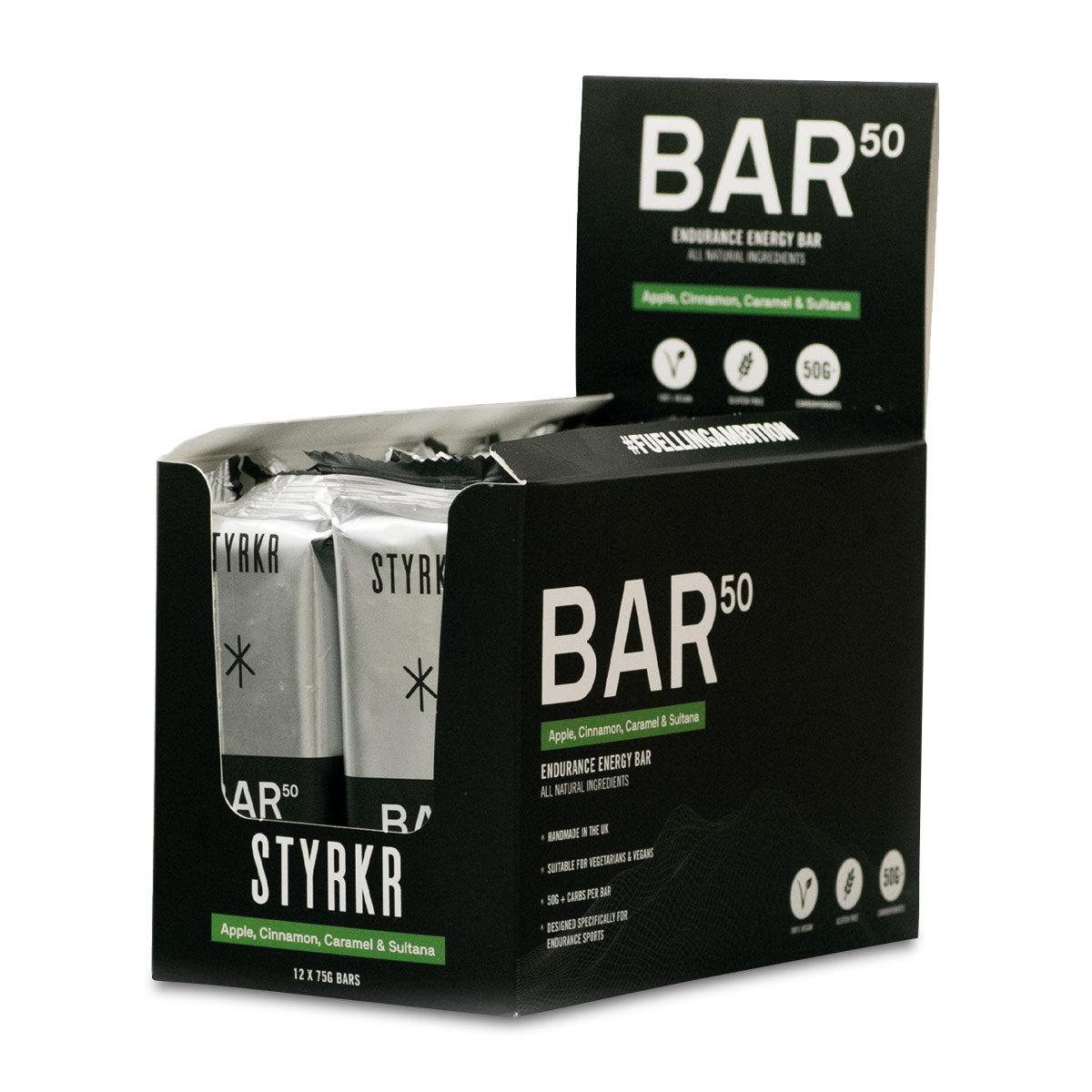 Styrkr Bar50 / Apple Cinnamon (Seasonal) / Box of 12